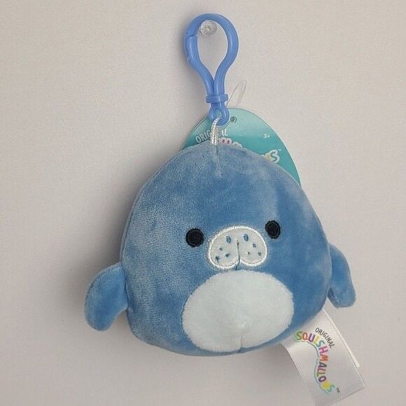 Maeve the Blue Manatee Squishmallow Clip New with tag - Picture 2 of 10